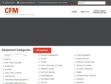 Tablet Screenshot of californiafoodmachinery.com
